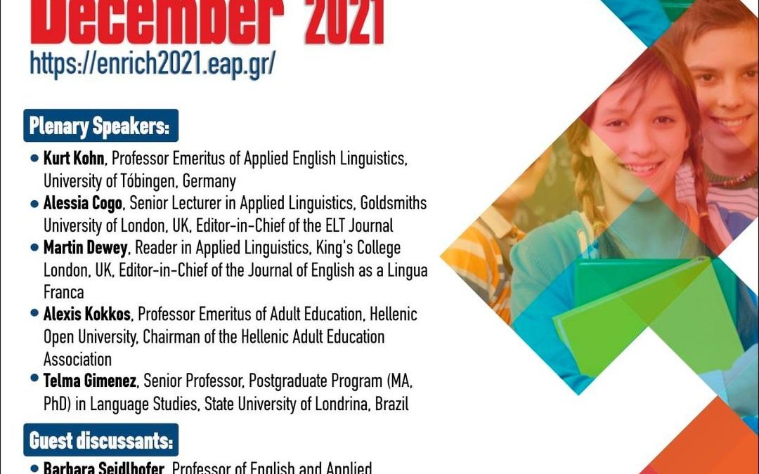 ENRICH-2021 1st International Conference on ELF-Aware Practices for Inclusive Multilingual Classrooms